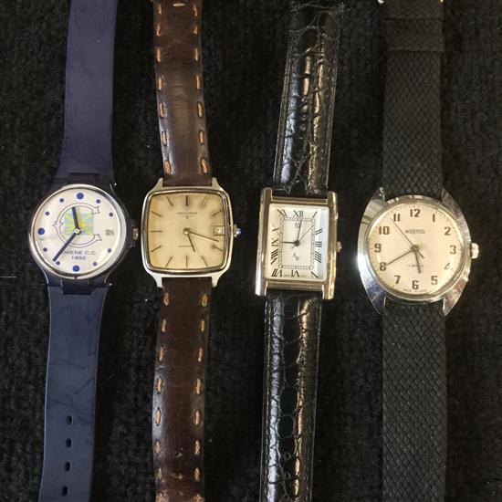 Longines wristwatch & 3 others